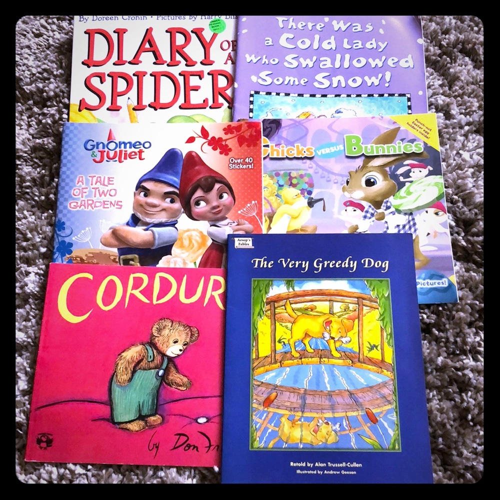 Lot 6 books kids mix preowned